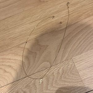 Gold Lightning Bolt Necklace